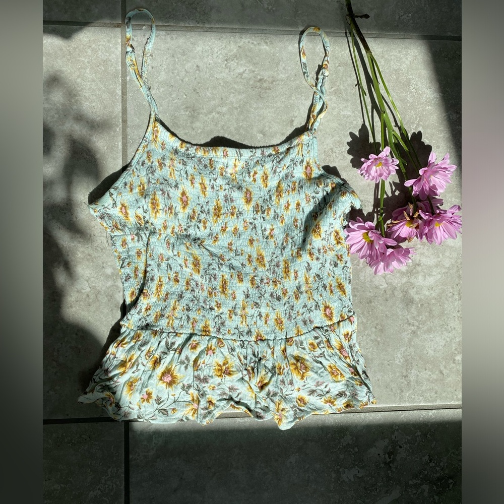 Angie Floral Smocked Women's Top